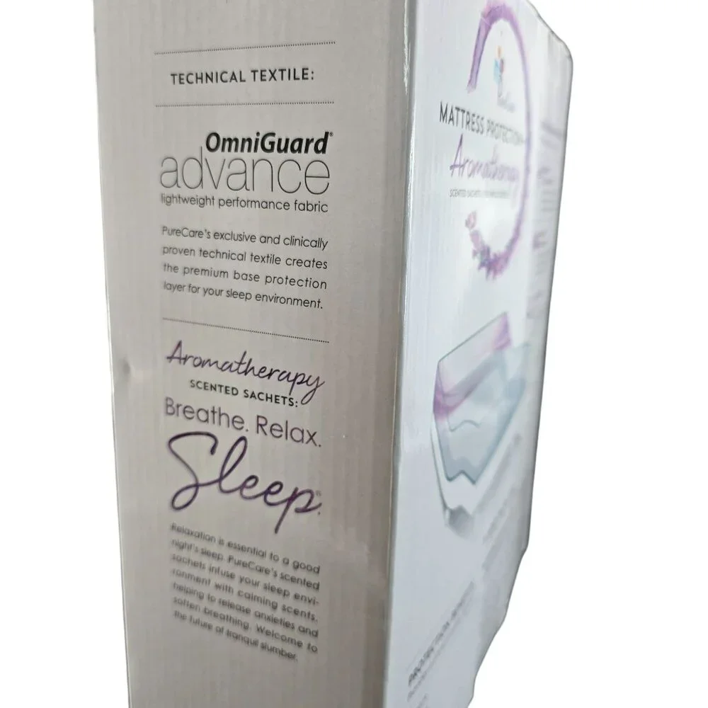 PureCare 5-Sided Cal King Mattress Protector Aromatherapy Universal Depth GG3500